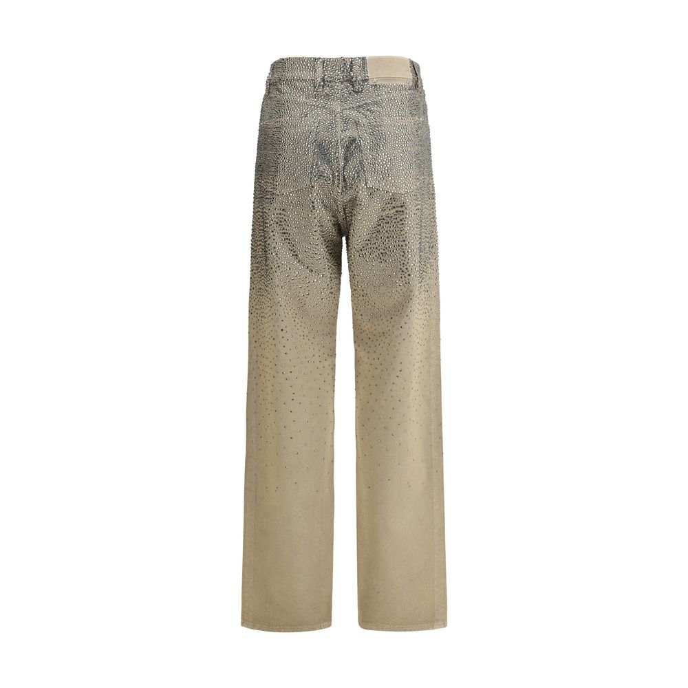 Jeans taille haute et coupe droite