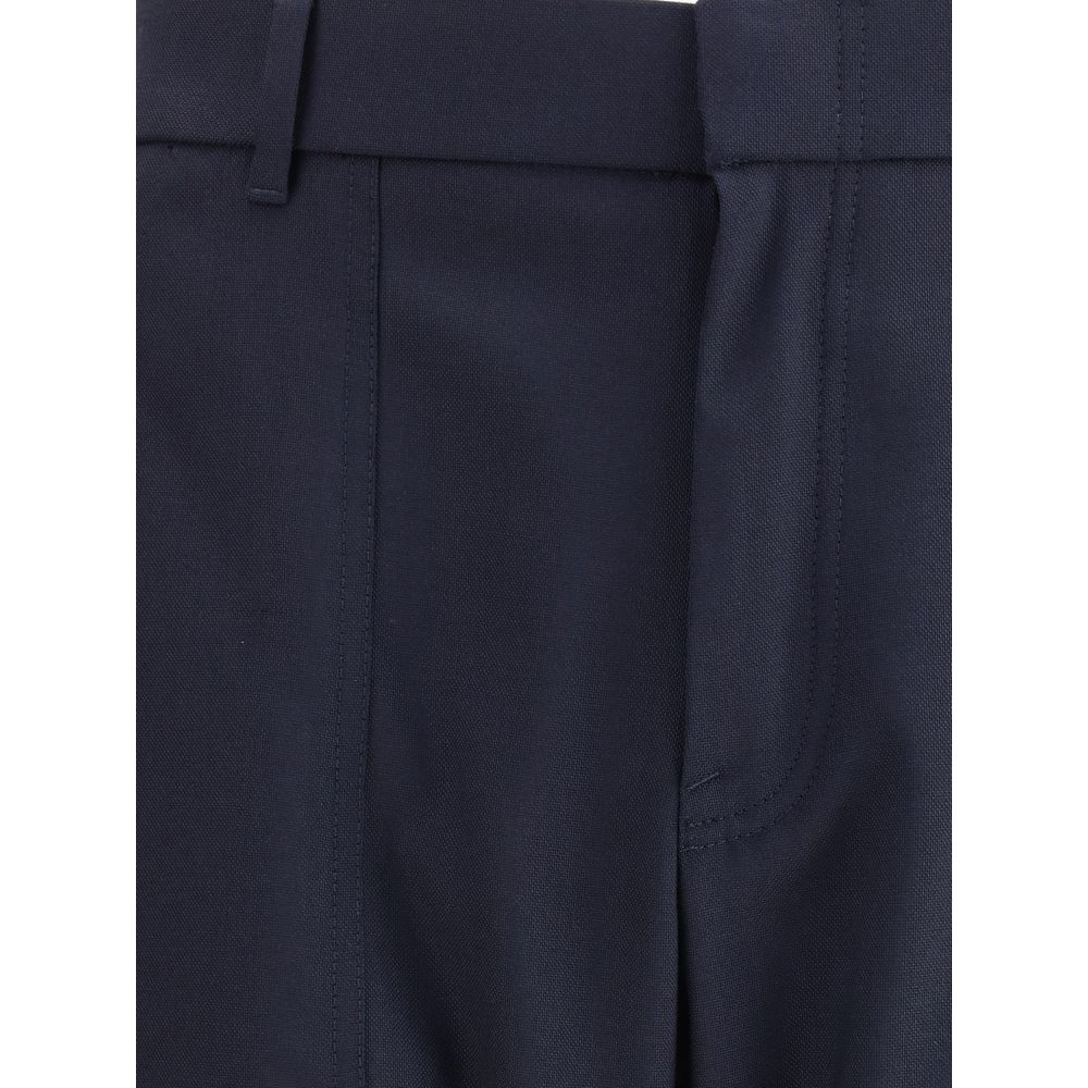Pantalons droits en laine