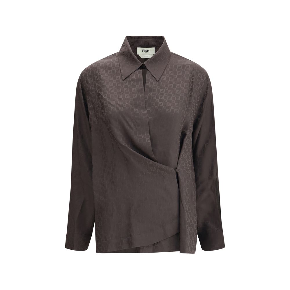 Chemise en jacquard de soie
