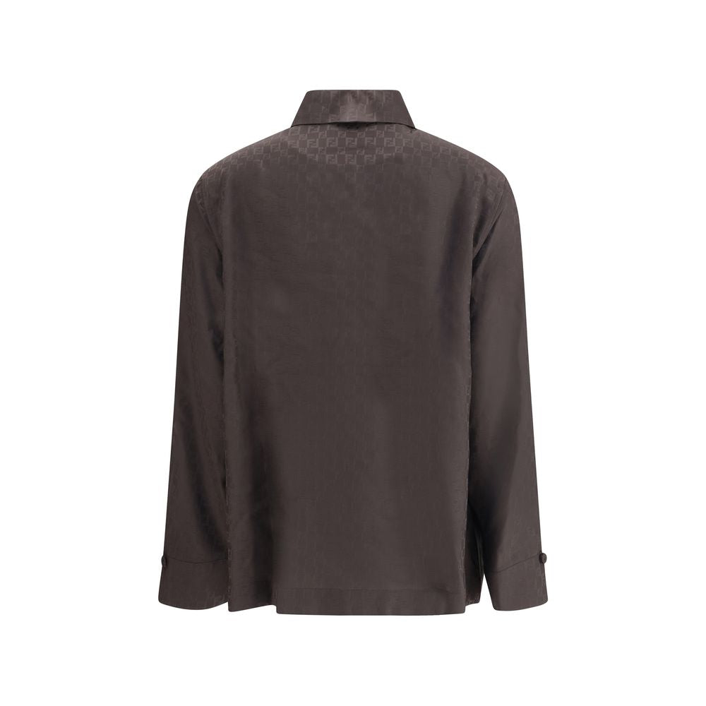 Chemise en jacquard de soie