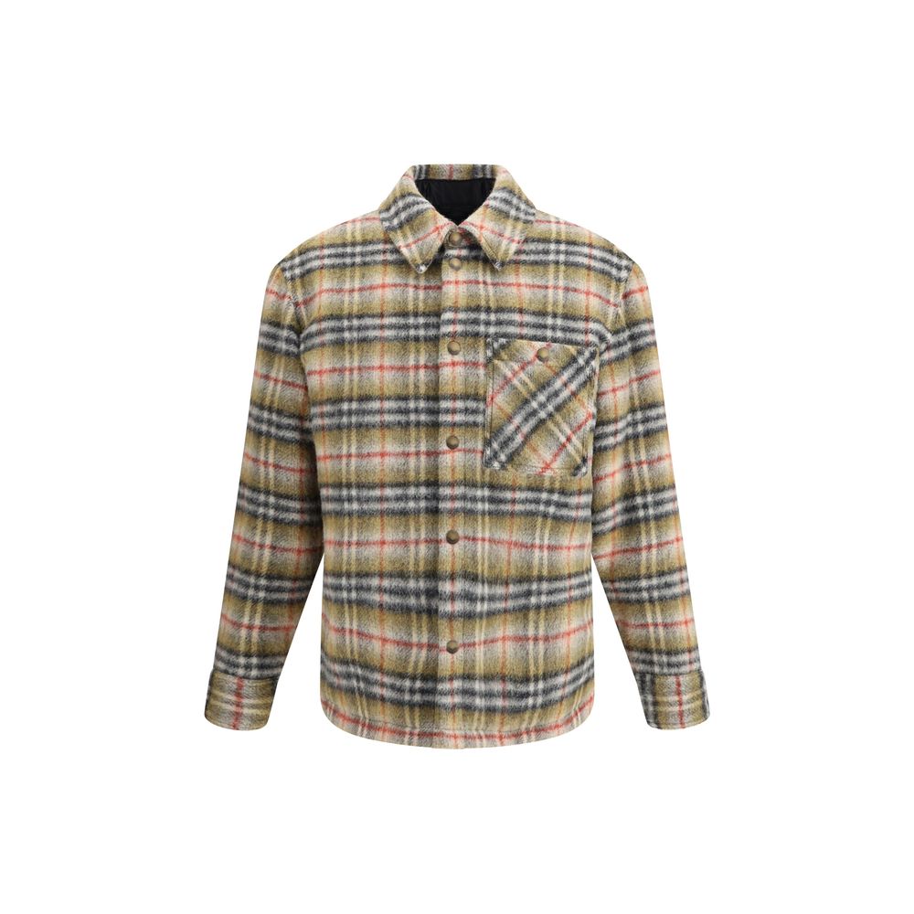 Veste en laine à carreaux