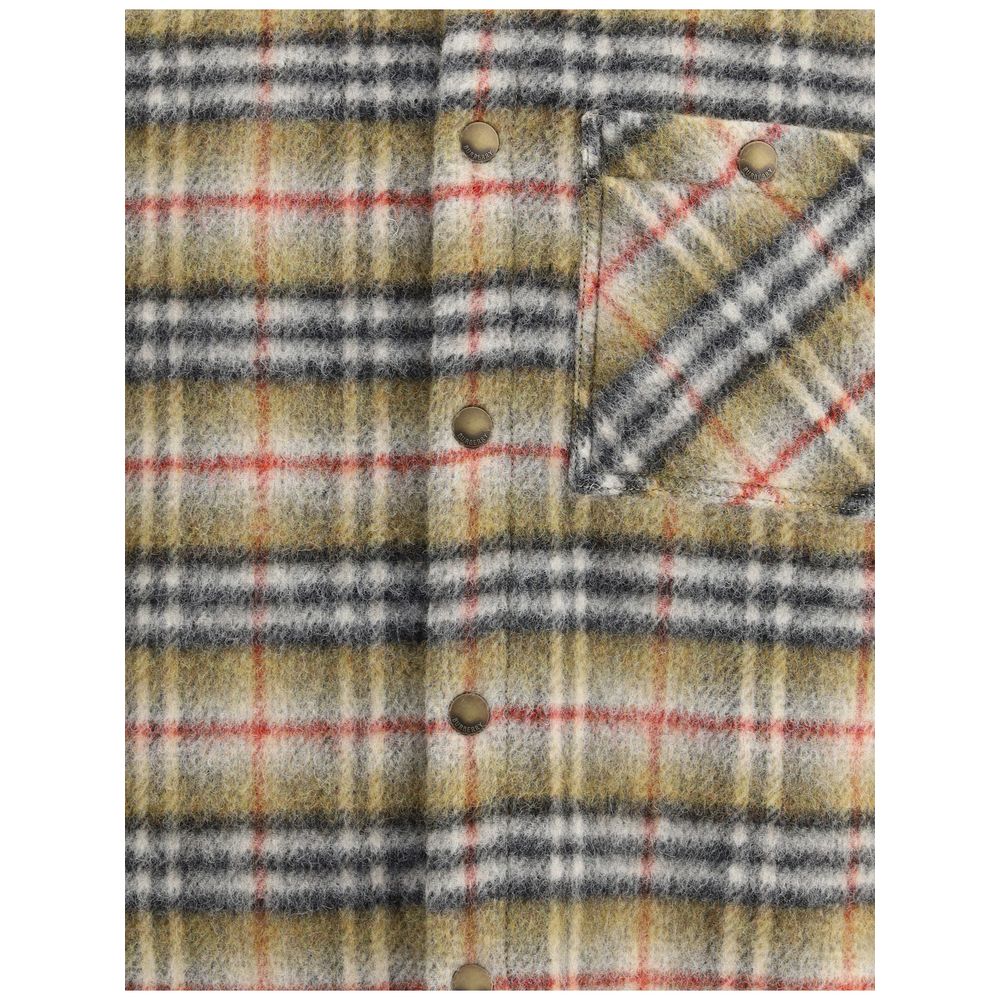 Veste en laine à carreaux
