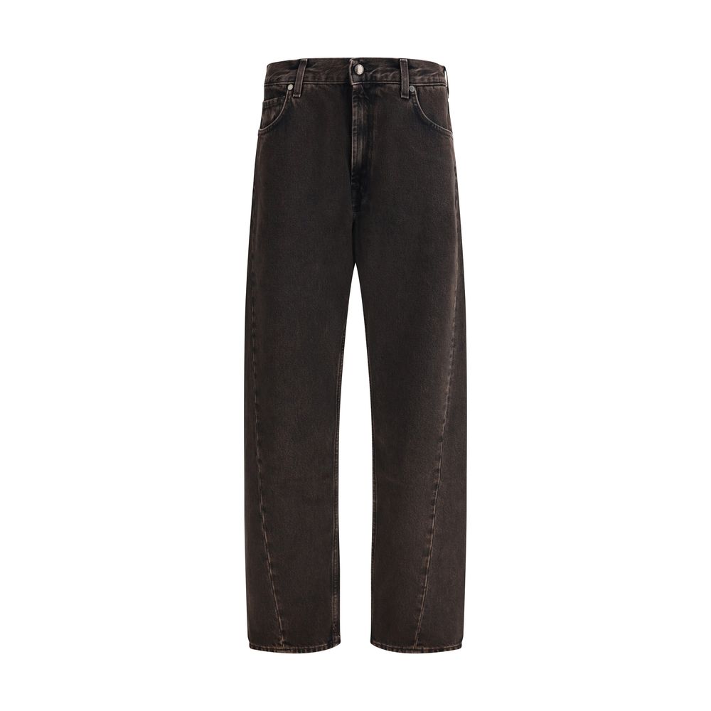 Jeans droit moderne torsadé