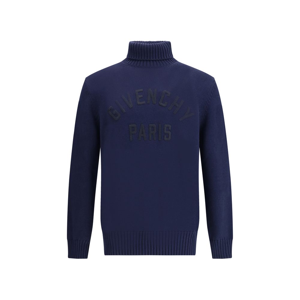 Pull à col montant avec logo
