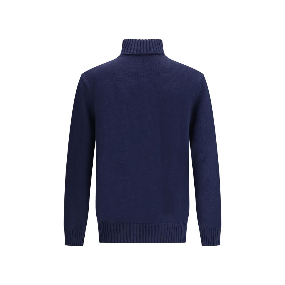 Pull à col montant avec logo