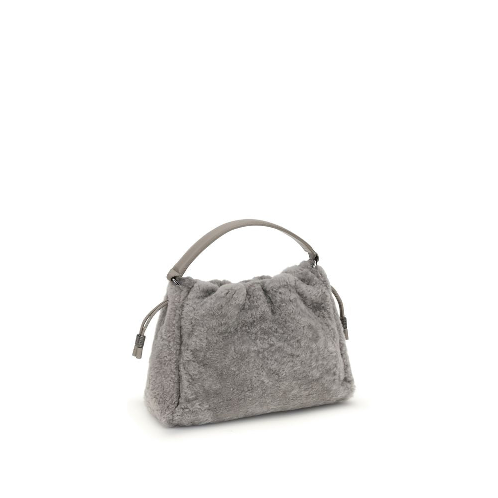 Petit sac à bandoulière Mellow en peau de mouton retournée