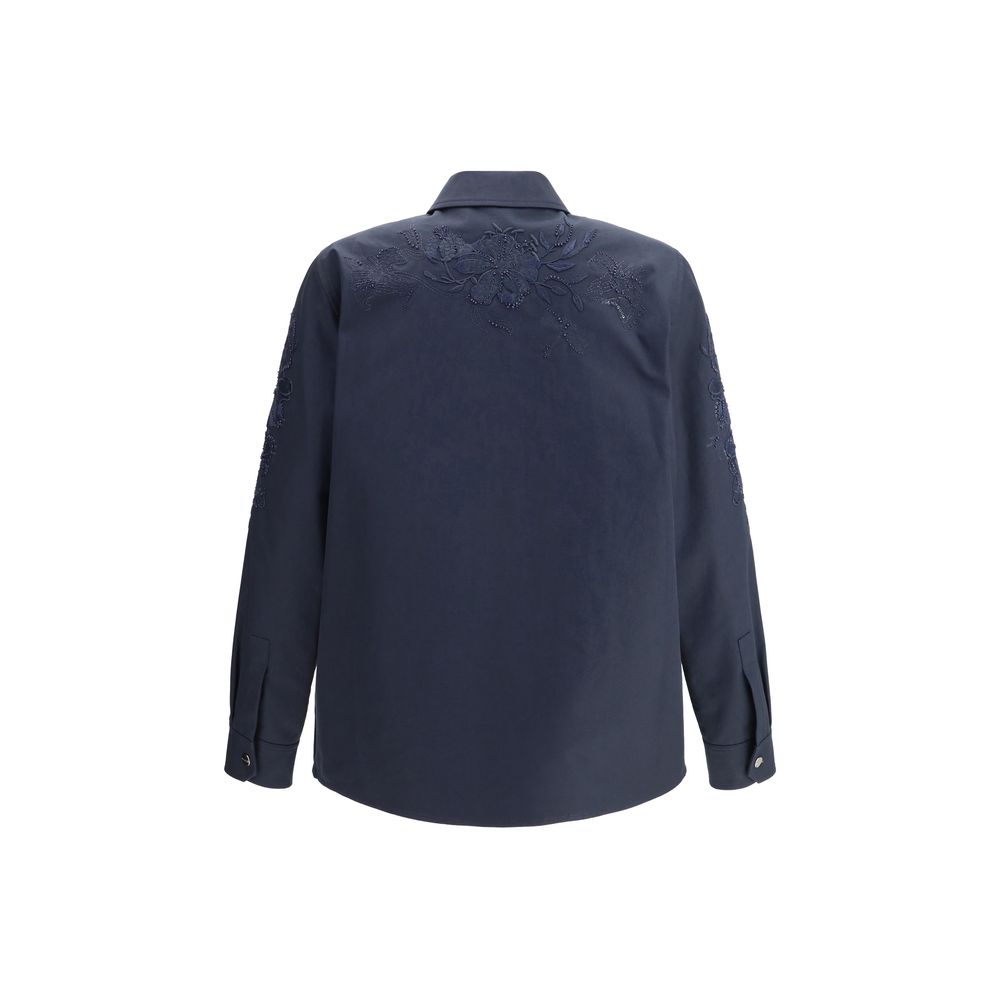 Veste en coton brodée