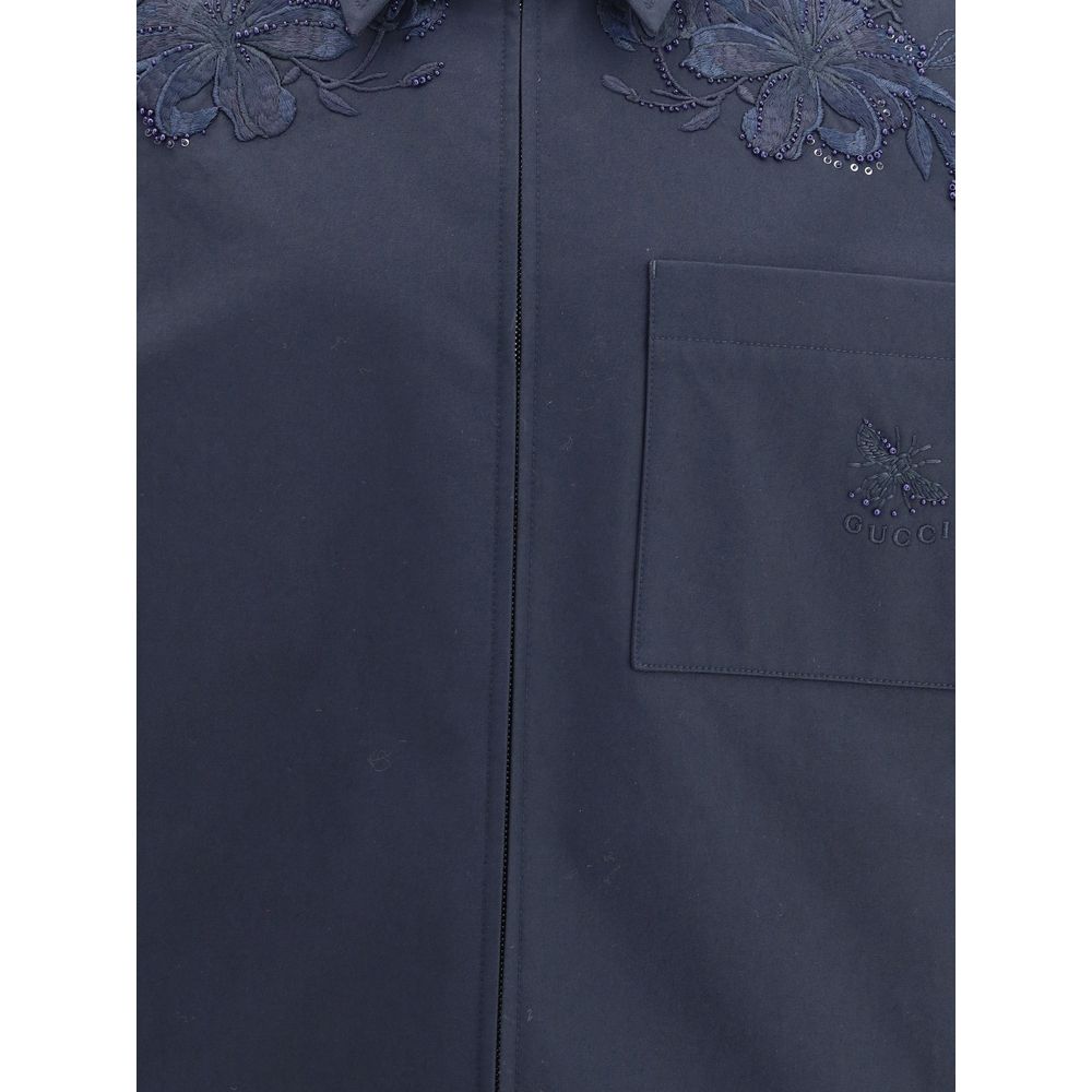 Veste en coton brodée