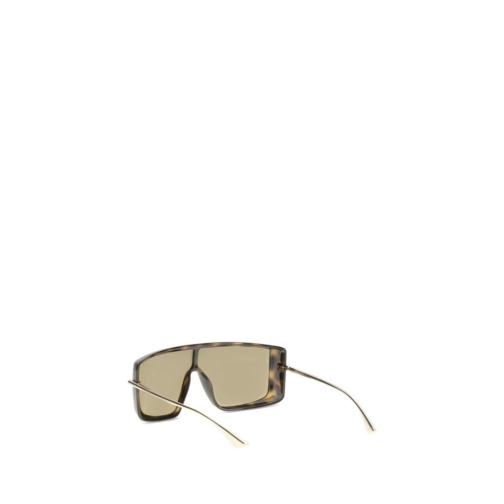 Lunettes de soleil Havana avec pare-soleil en forme de T