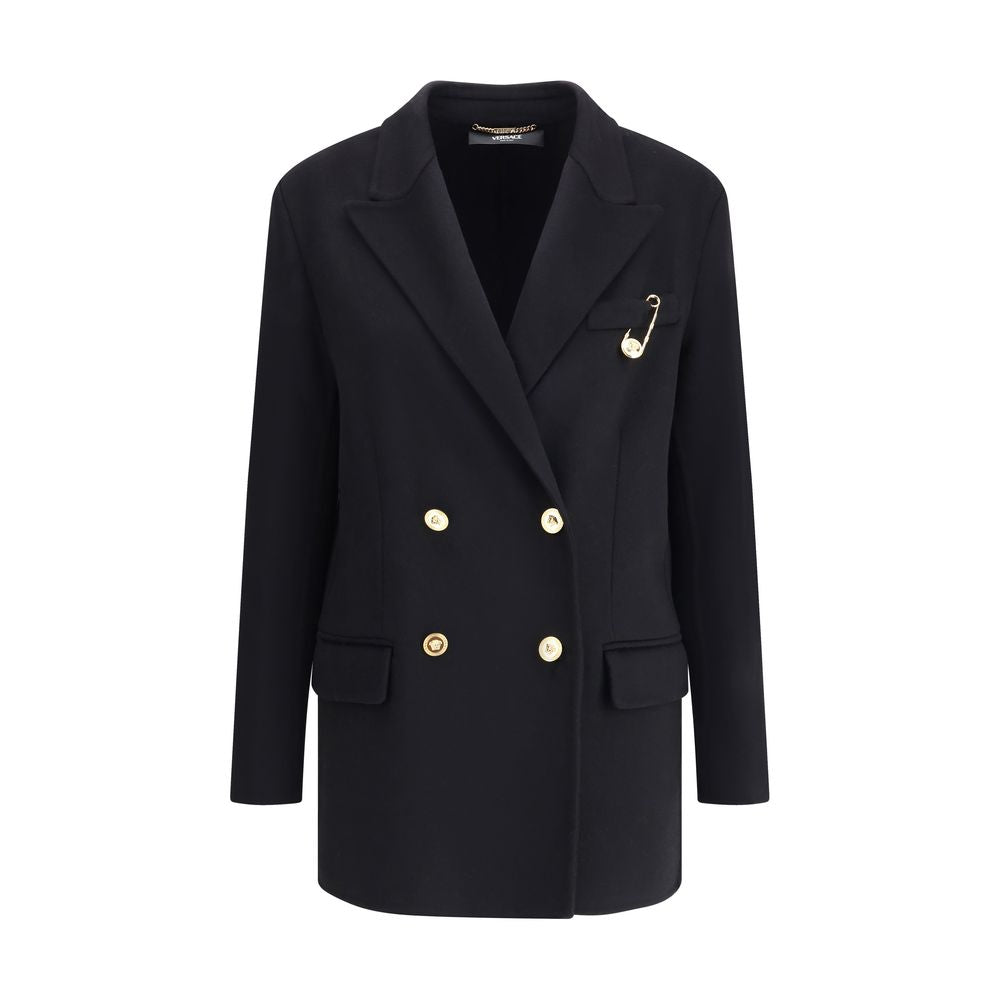 Manteau double-bretelle en laine et cachemire