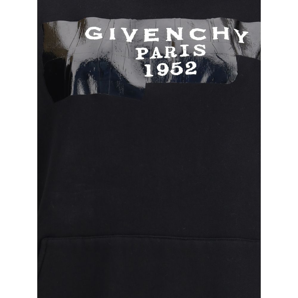 Sweat à capuche en tissu gauzy avec bande Givenchy