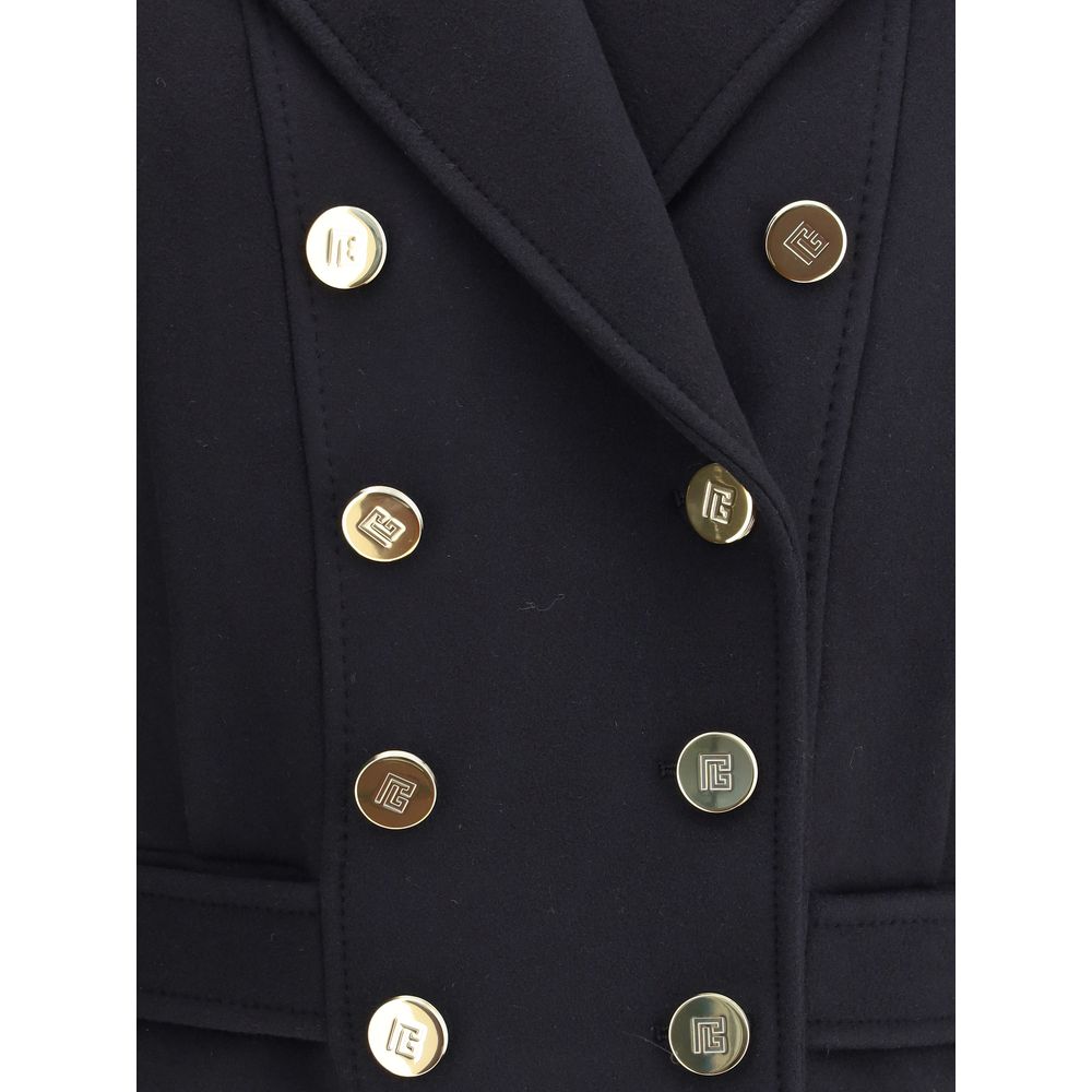 Manteau en laine à double boutonnage