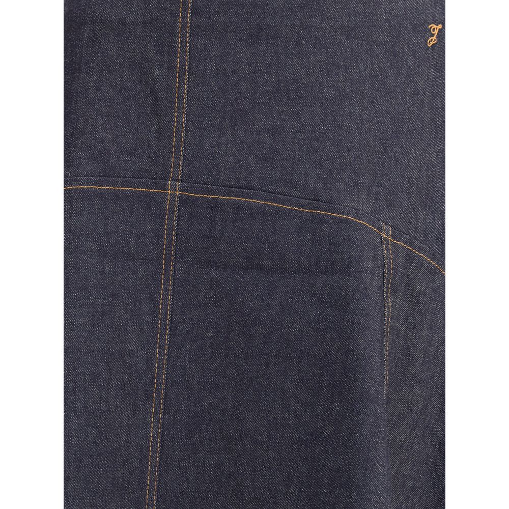 Jupe mi-longue en jean
