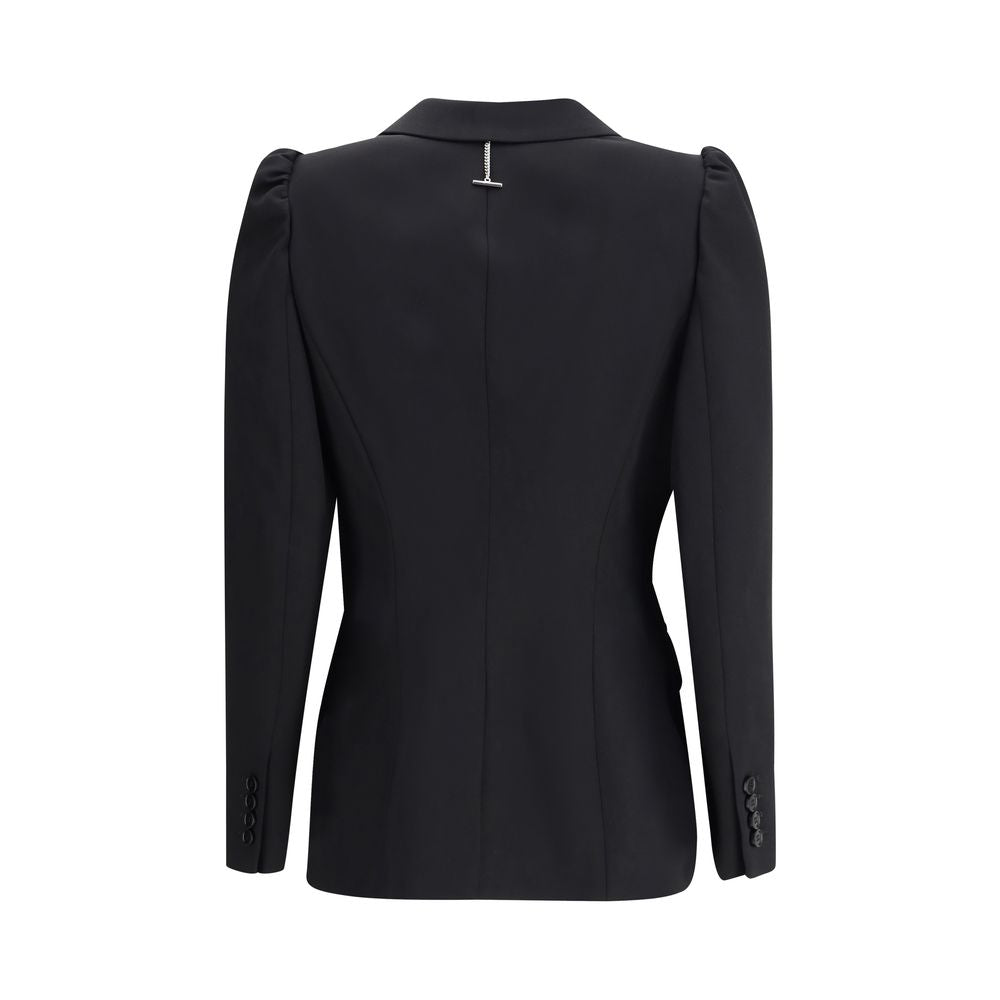 Veste noire à simple boutonnage