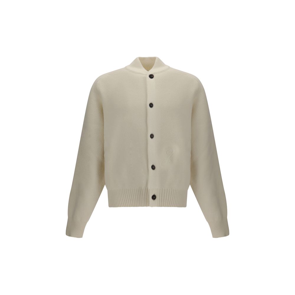 Cardigan en laine vierge brodé