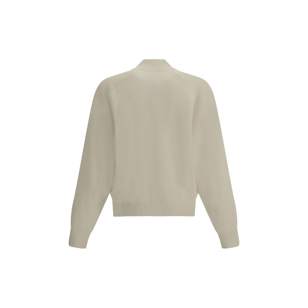 Cardigan en laine vierge brodé