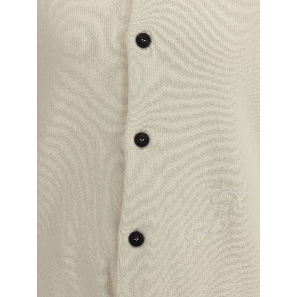Cardigan en laine vierge brodé