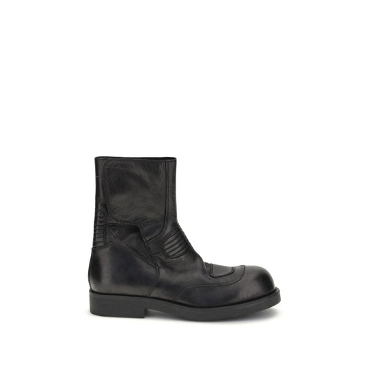 Bottes en cuir à hauteur de la cheville