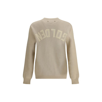 Pull en tricot côtelé beige