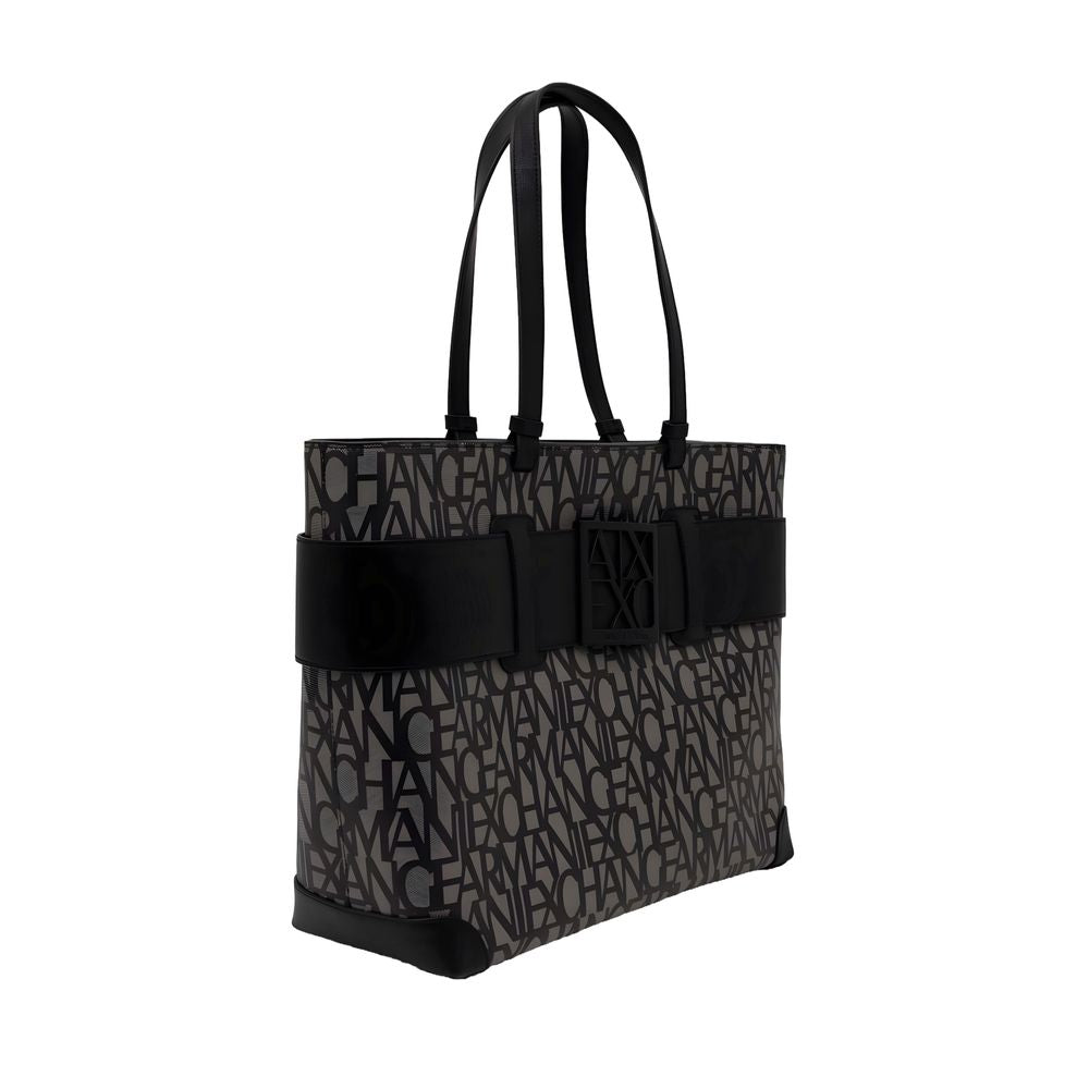 Sac à main en polyéthylène noir
