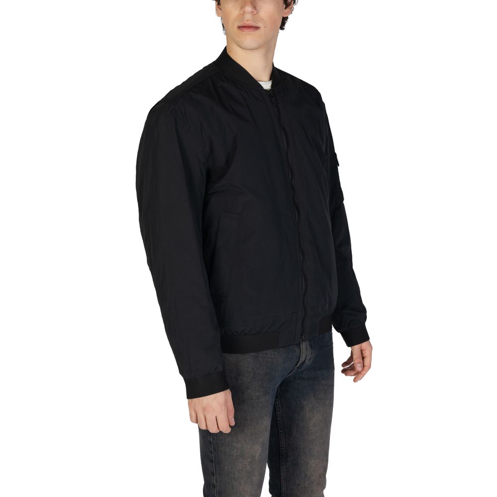 Vestes et manteaux en polyamide noir