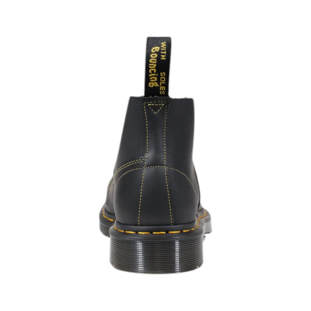 Bottes en cuir noir Dr. Martens