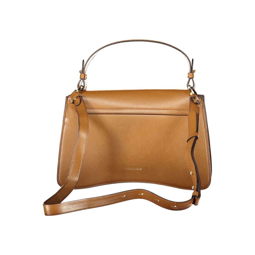 Sac à main Coccinelle en cuir marron pour femme