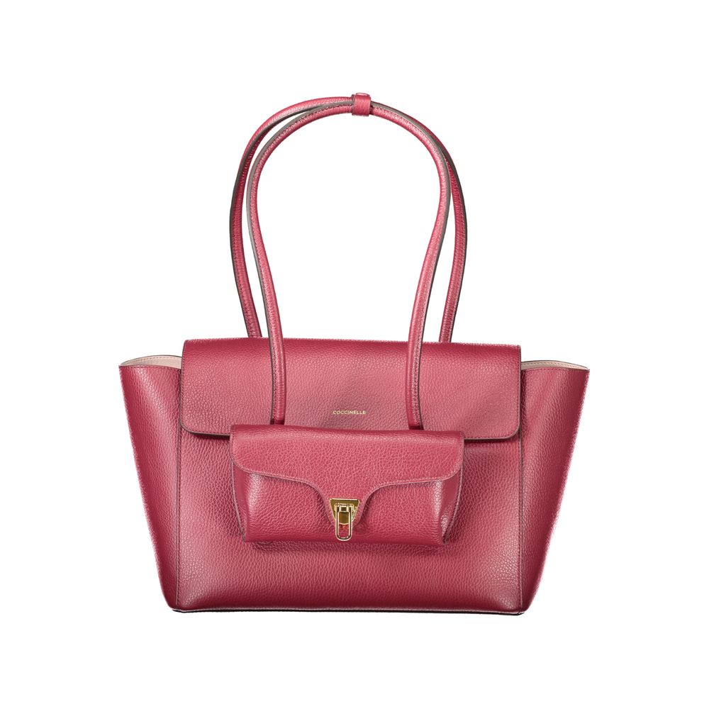 Sac à main Coccinelle en cuir rouge pour femme