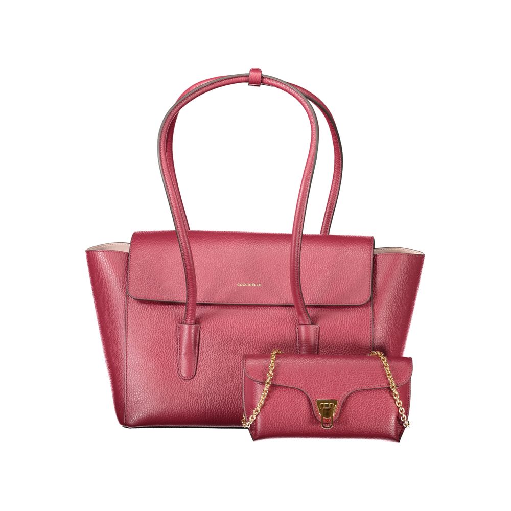 Sac à main Coccinelle en cuir rouge pour femme