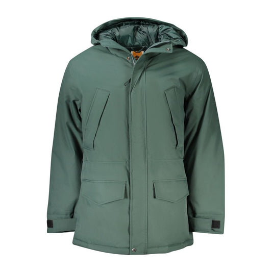 Veste verte en polyester pour homme