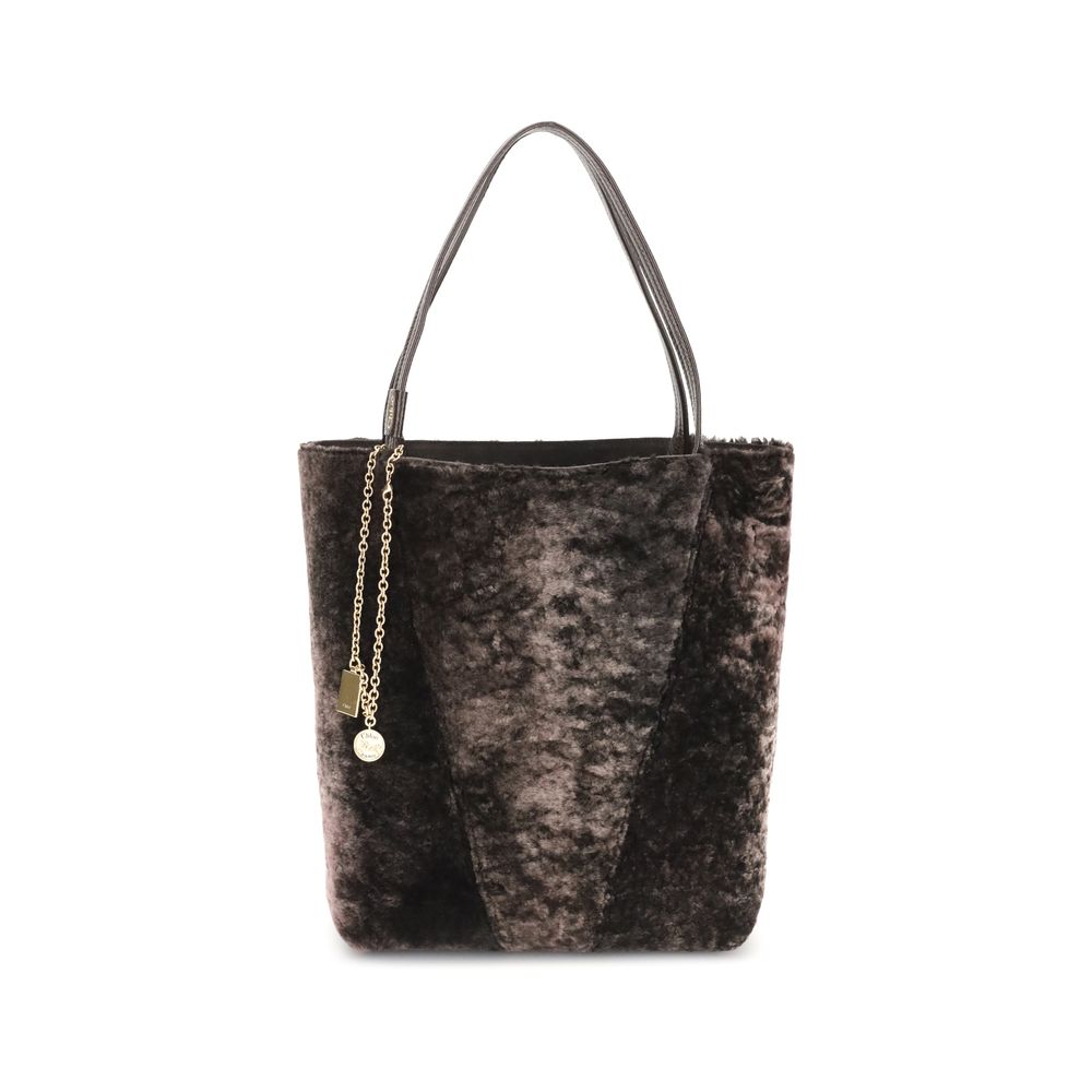 Sac fourre-tout en peau de mouton retournée Spin
