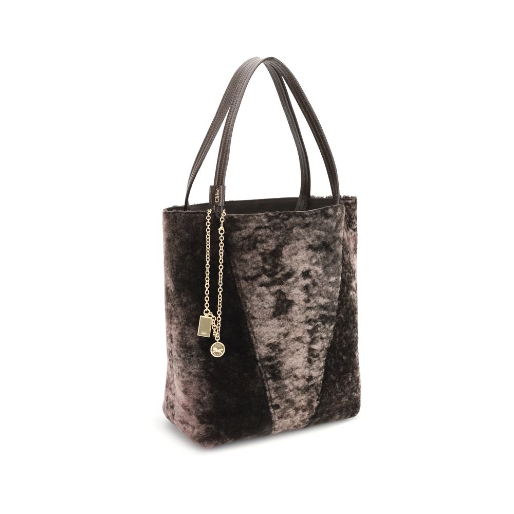 Sac fourre-tout en peau de mouton retournée Spin