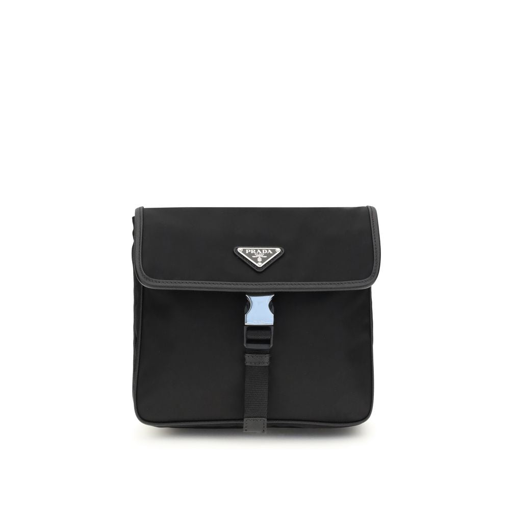 Sac à bandoulière en Re-Nylon et saffiano
