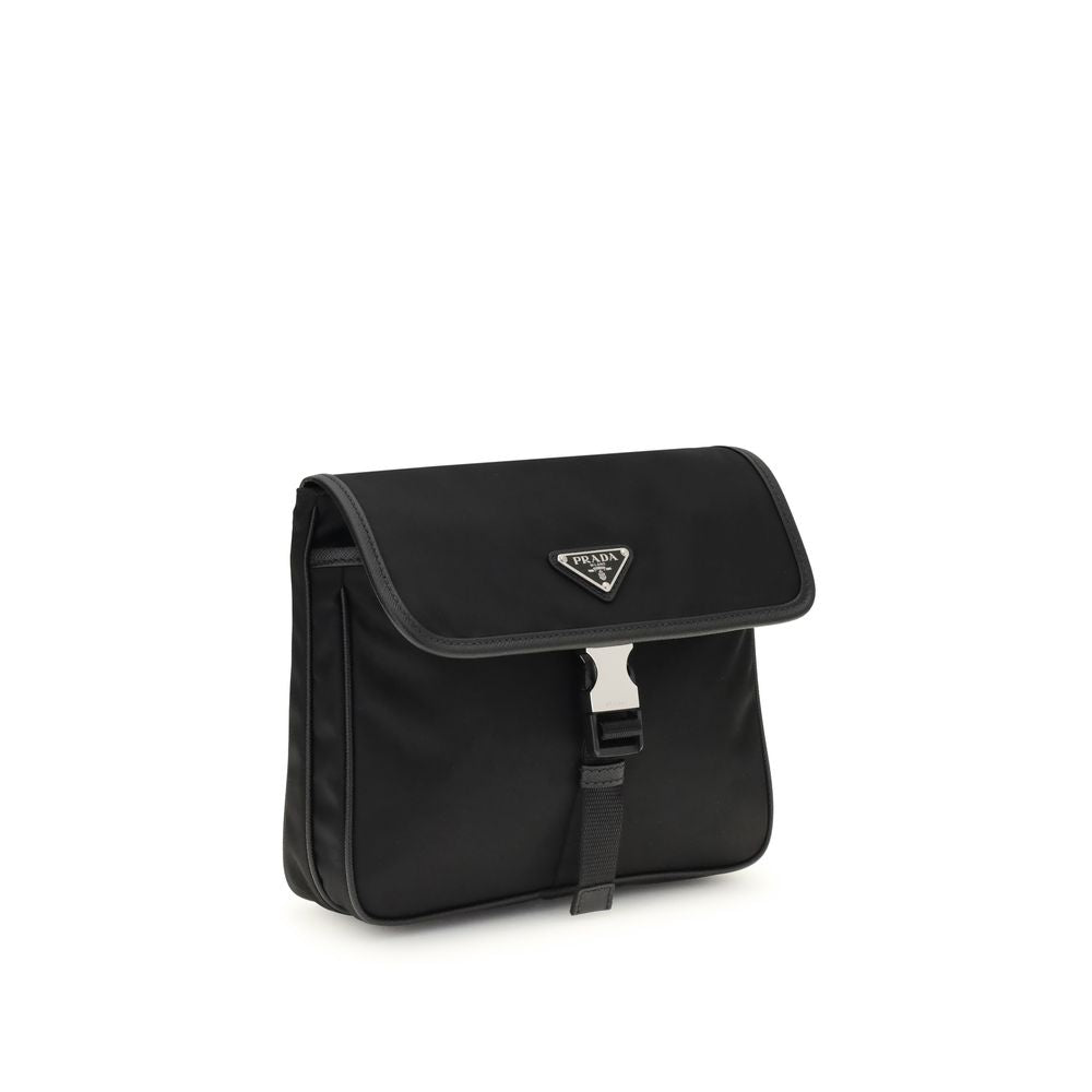 Sac à bandoulière en Re-Nylon et saffiano