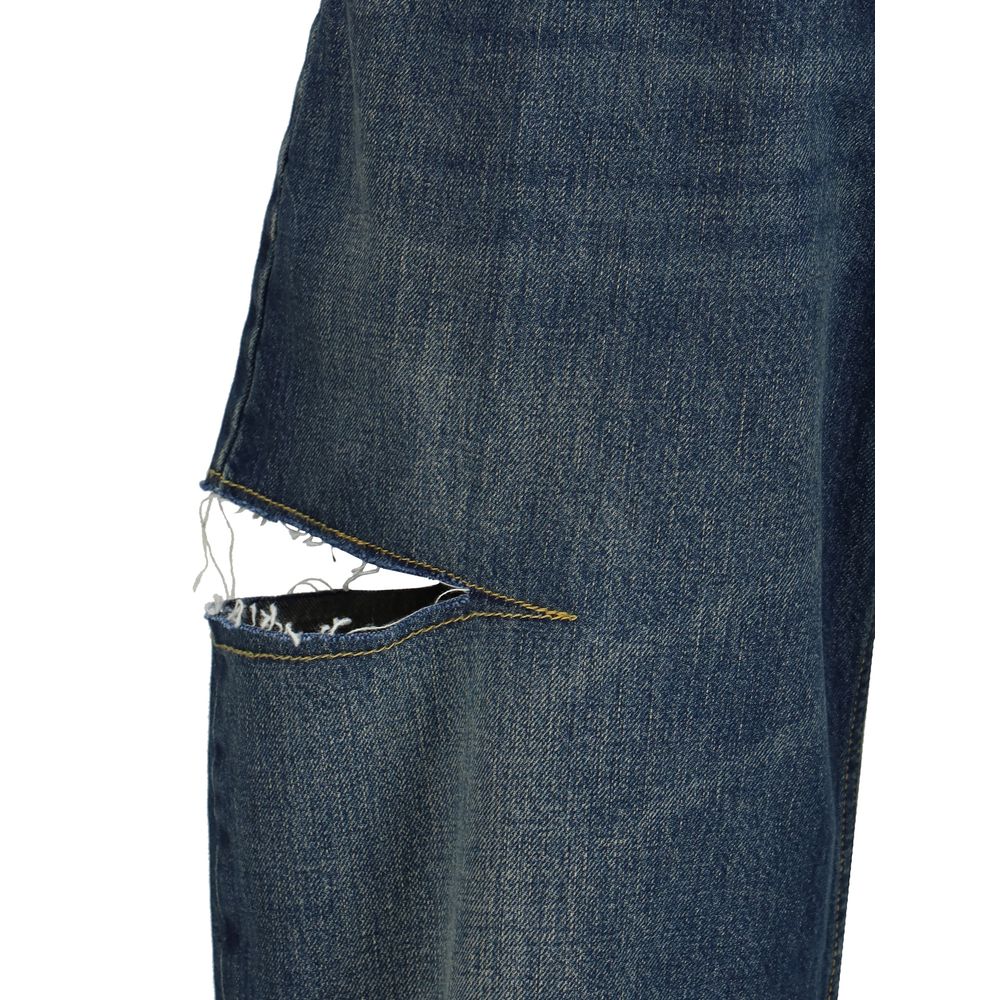 Jeans en jean avec détails découpés