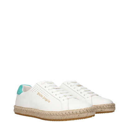 Baskets basses en cuir blanc