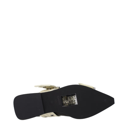 Sandales plates en polyéthylène noir