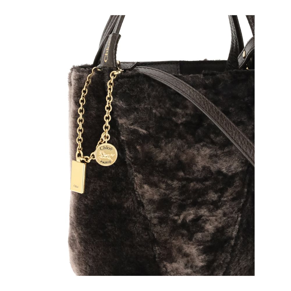 Sac fourre-tout en peau de mouton retournée