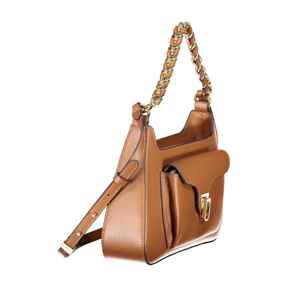 Sac à main en cuir marron