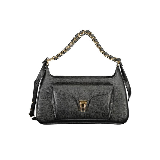 Sac à main en cuir noir