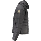 Veste noire en polyamide pour homme