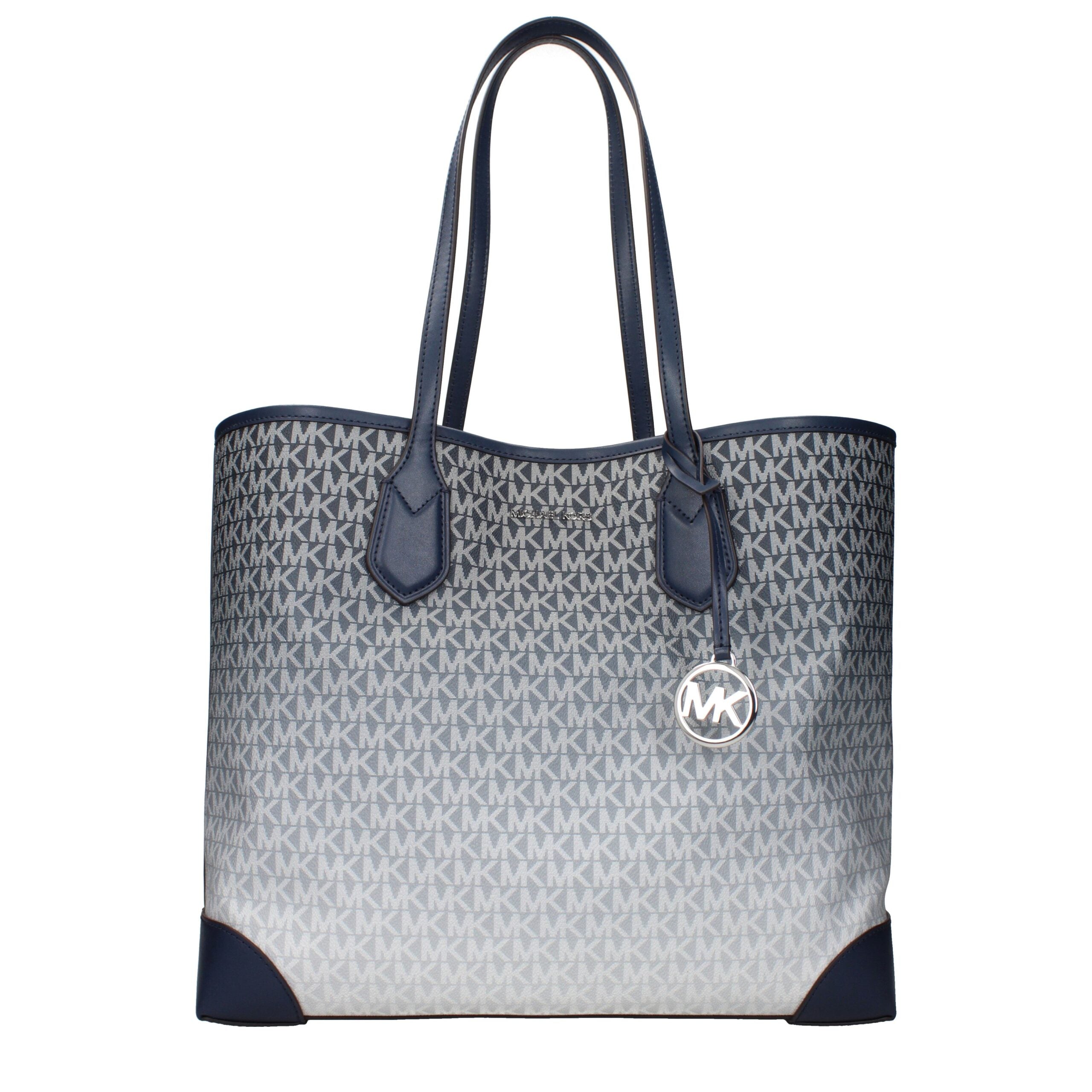 Blue Fabric Shoulder Bags