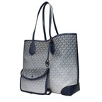 Blue Fabric Shoulder Bags