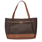 Brown Fabric Shoulder Bags