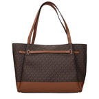 Brown Fabric Shoulder Bags