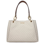 Beige Fabric Shoulder Bags