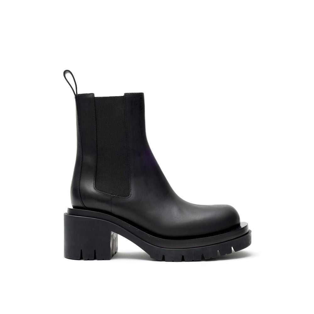 Botte en cuir noir