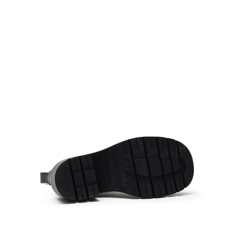 Botte en cuir noir