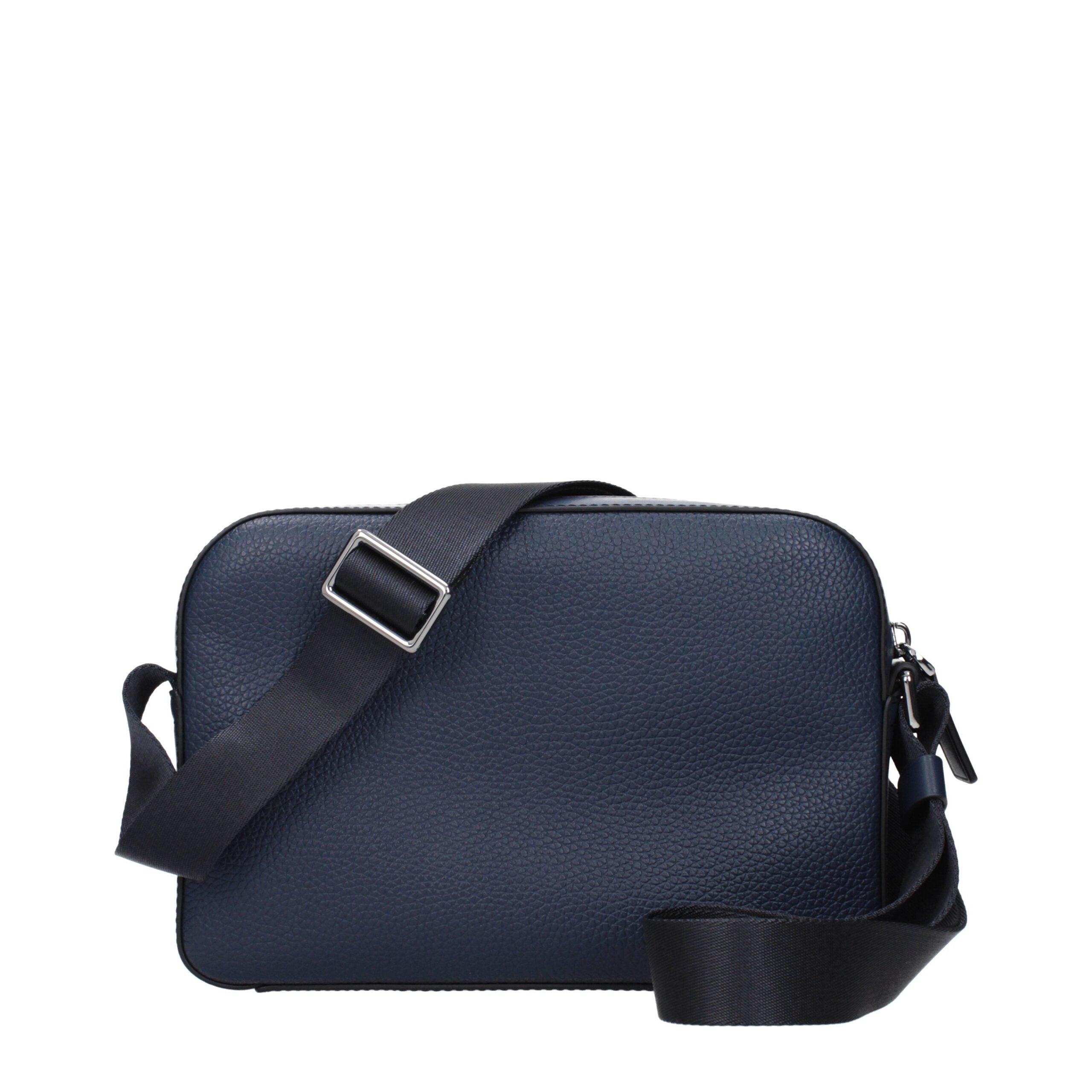 Blue Leather Crossbody Bags